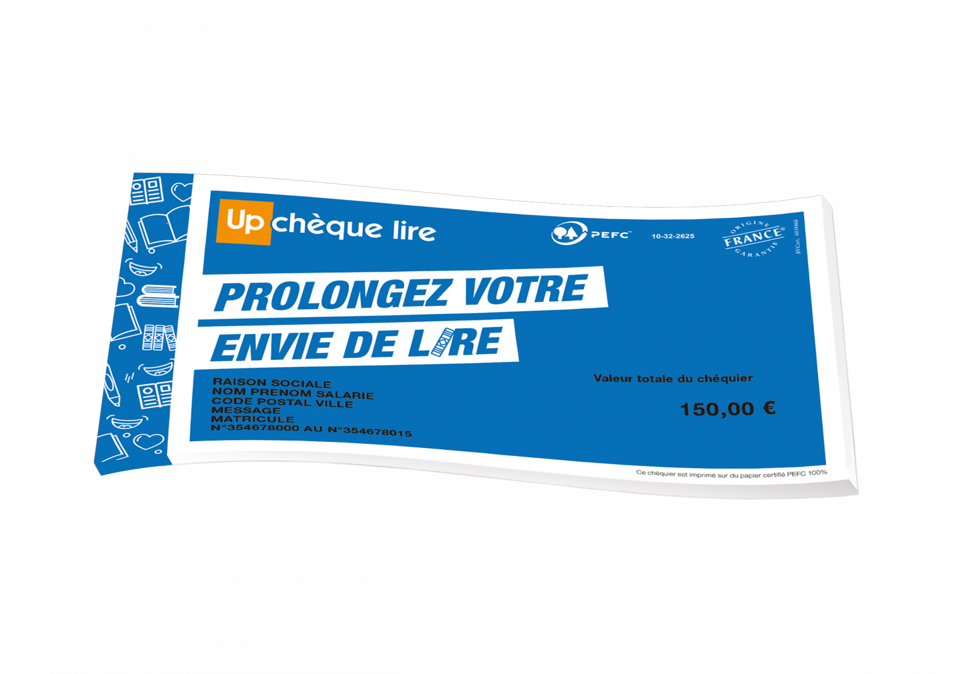 VISUEL du produit UpChèque Lire perspective